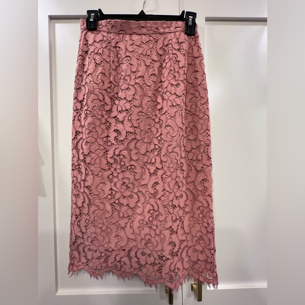 Rachel Parcell Pink Lace Pencil Skirt - XS